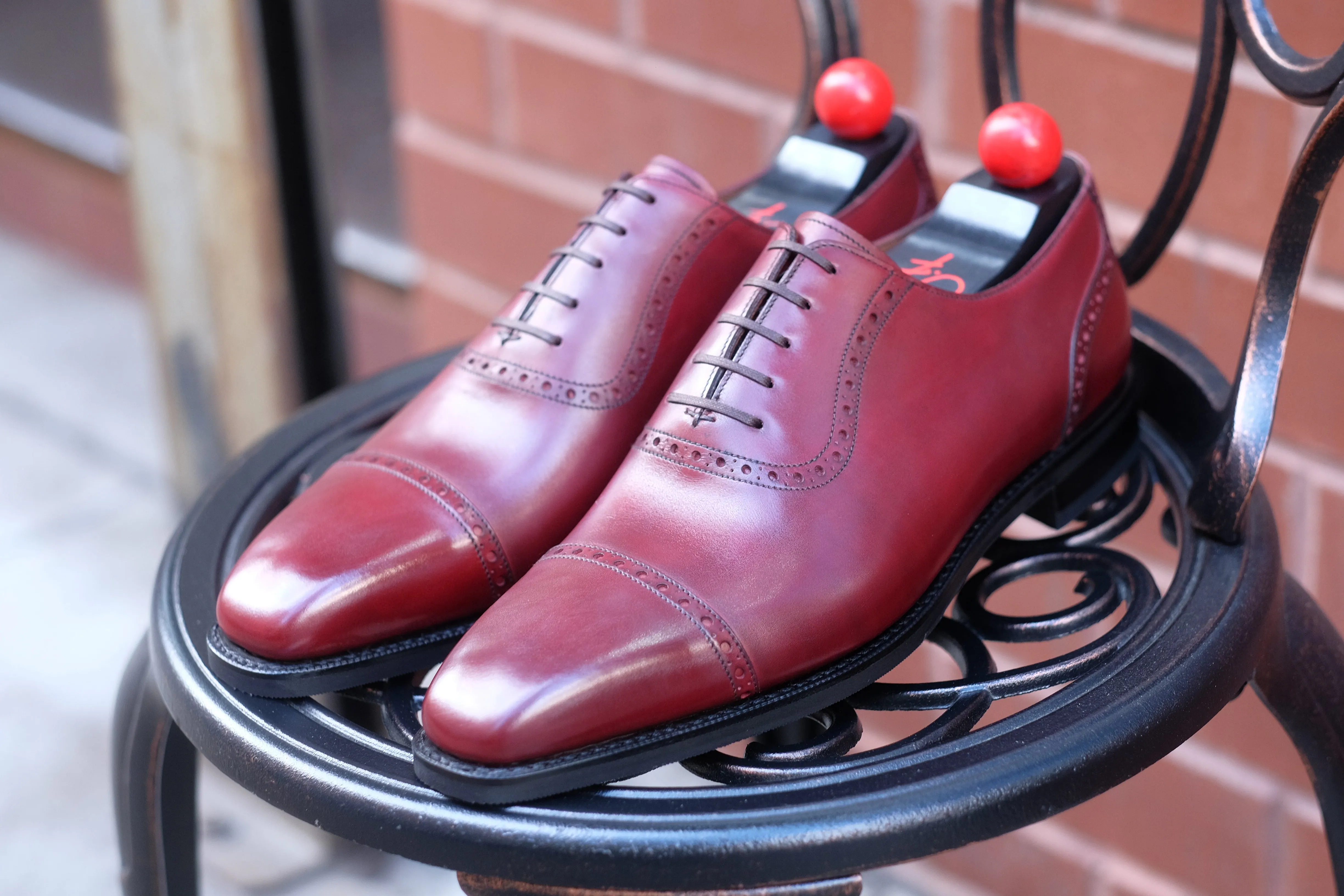 Sunnyside - MTO - Burgundy Calf - MGF Last - City Rubber Sole