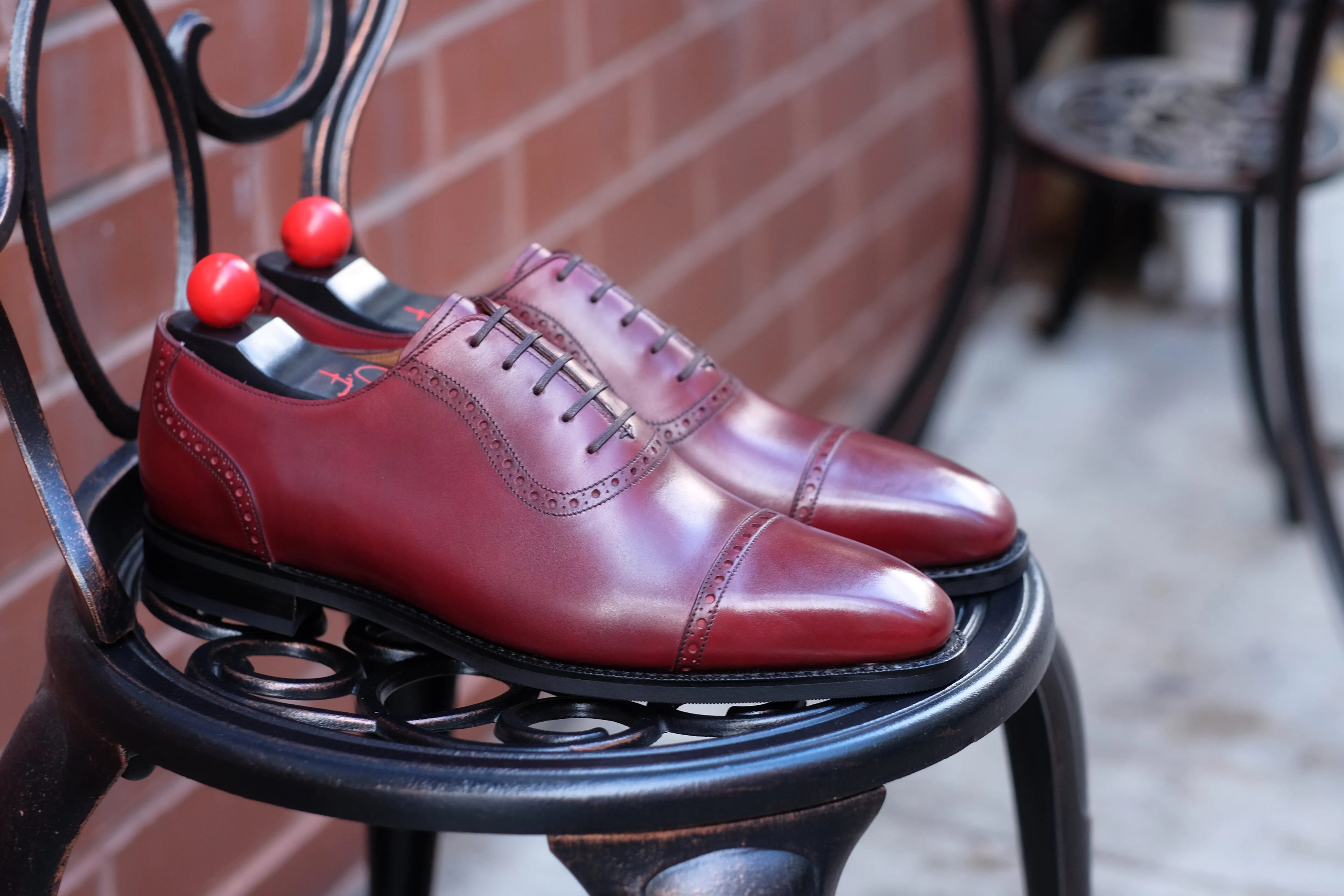 Sunnyside - MTO - Burgundy Calf - MGF Last - City Rubber Sole