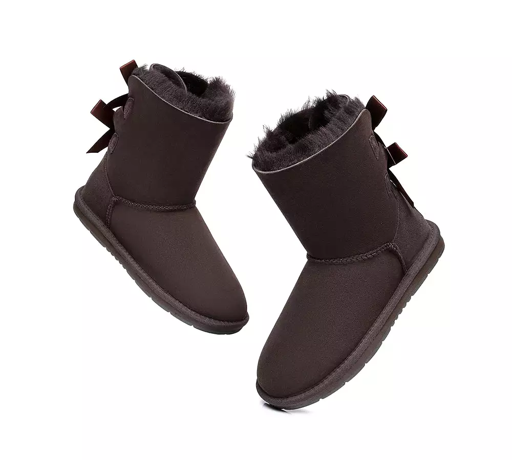 UGG Australian Shepherd Women Short Boots With Double Back Bow