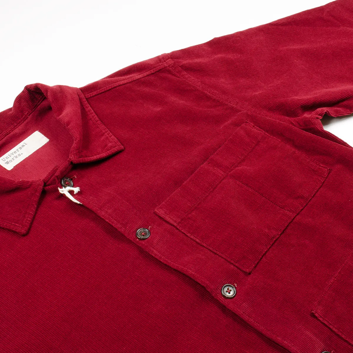 Universal Works - Uniform Shirt Fine Cord - Claret